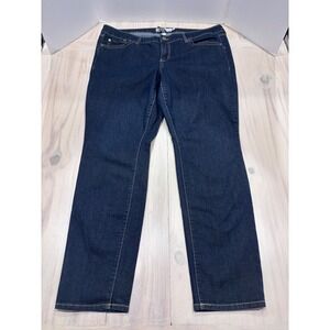 Torrid Denim Slim Fix Straight Leg Jeans Dark Wash Indigo Plus Size 20R 541521